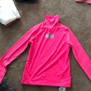 Pink Under Armor long Sleeve  Running shirt